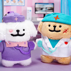 Line Puppy - Halloween Series Plush Pendant Nurse Bat Costume Doll