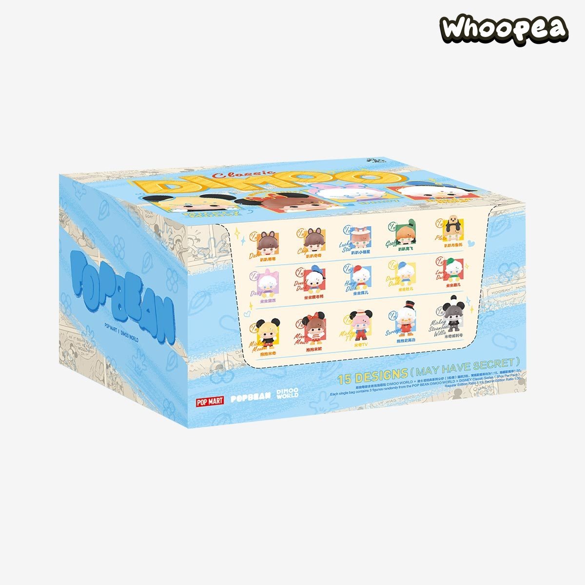 POP BEAN DIMOO WORLD × DSN Classic Series (3Pcs Per Pack)