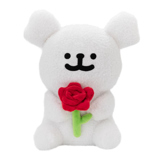 Line Puppy - Rose Plush Toy