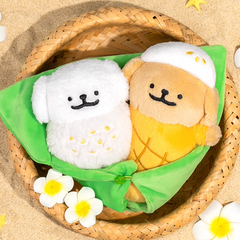 Line Puppy - Mango Sticky Rice Bouquet Plush Doll