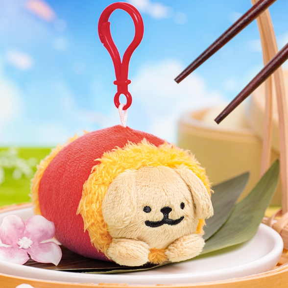 Line Puppy - Guangzhou Specialty Red Rice Sausage Pendant Plush Toy