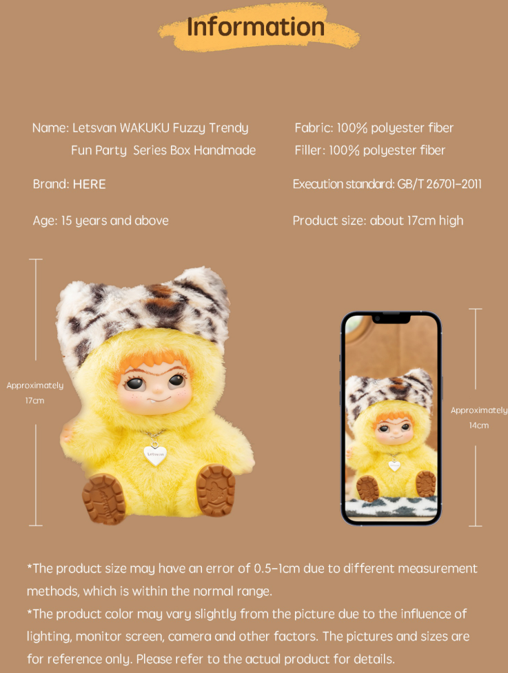 Wakuku | Wakuku Series 1.0 | Plush & Vinyl Mascot Blind Box