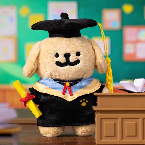 Line Puppy - Plush Pendant For Academic Gowns