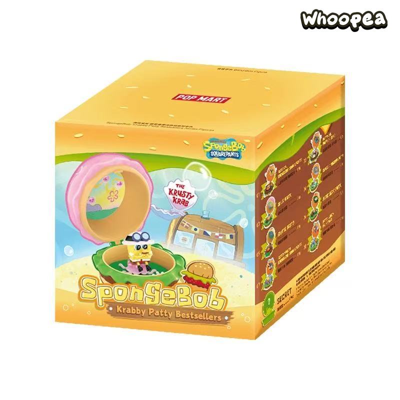 POPMART SpongeBob Krabby Patty Hot Sale Series Blind Box