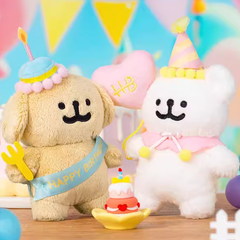 Line Puppy - Happy Birthday! Plush Toy Figurines And Cute Dolls